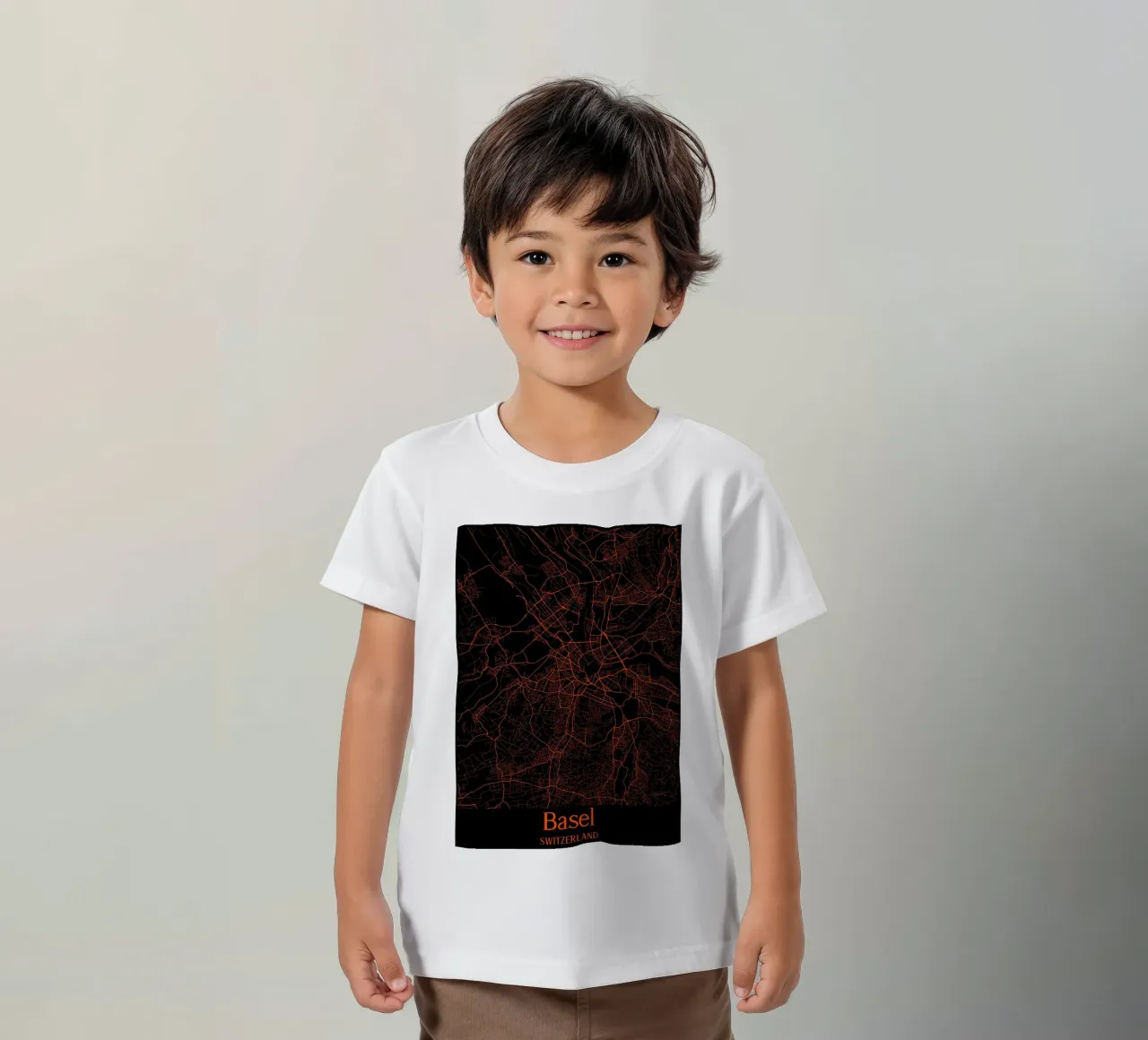 Basel t-shirt bambini da MiMap