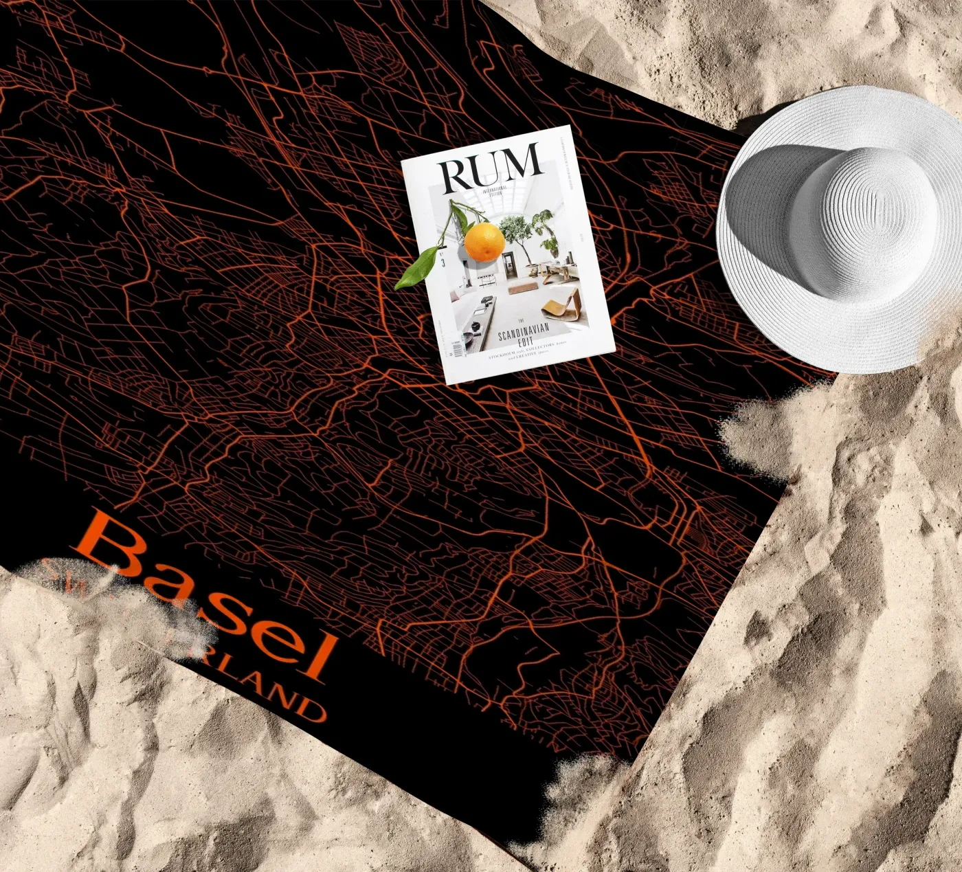Basel beach towel by MiMap