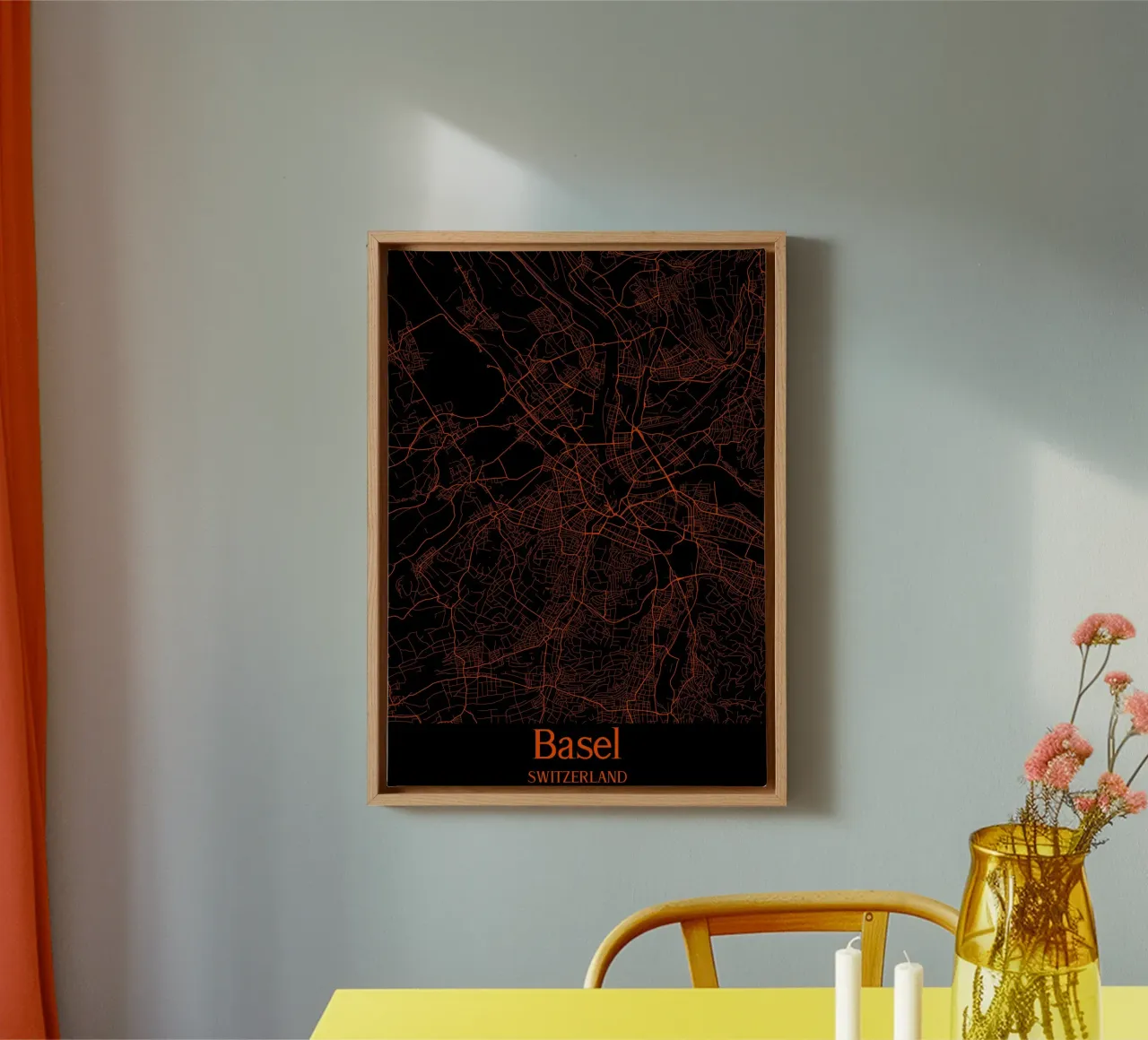 Basel tela con Cornice a cassetta da MiMap