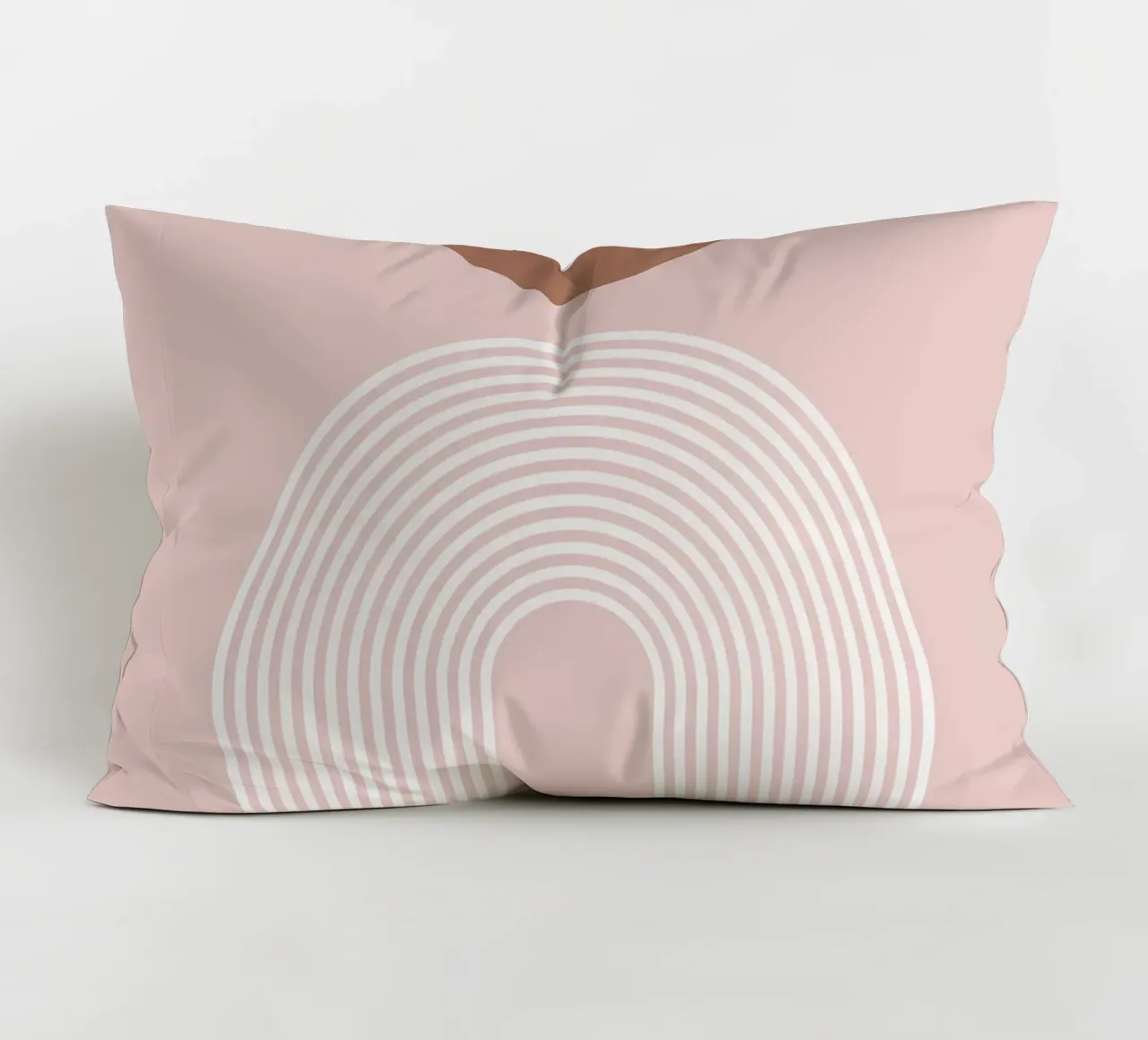 cerchio arco linee curve rosa marrone cuscino da Patrick M Gerber