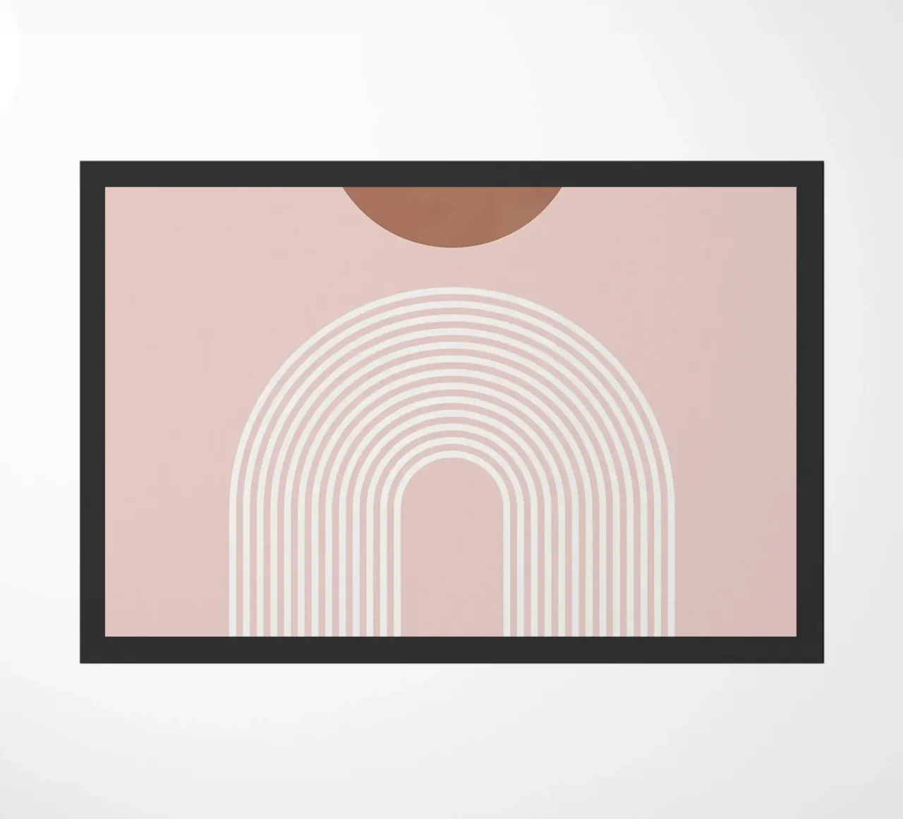 cerchio arco linee curve rosa marrone zerbino da Patrick M Gerber