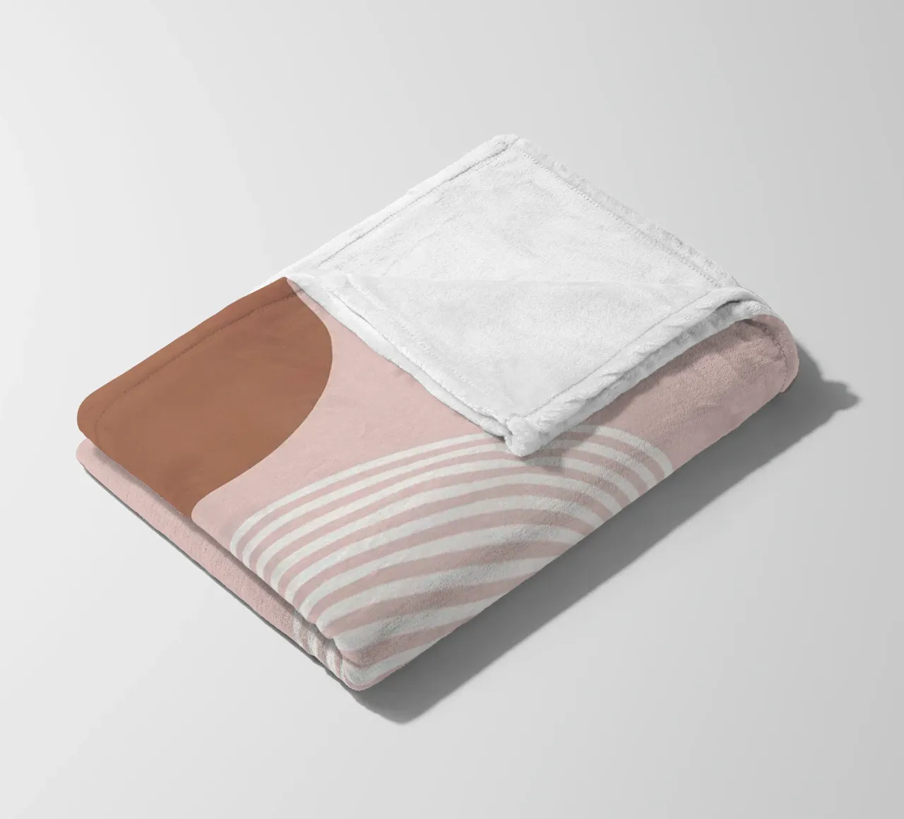 cerchio arco linee curve rosa marrone coperta in pile da Patrick M Gerber