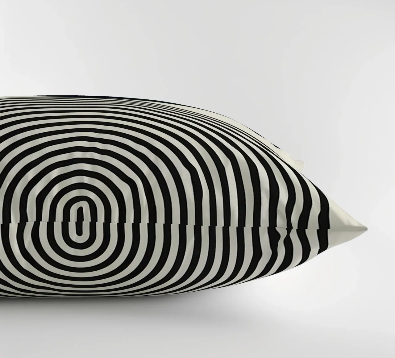 cerchio semicerchio forme geometriche in bianco e nero cuscino da Patrick M Gerber