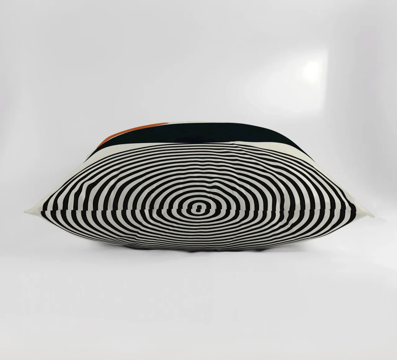 cerchio semicerchio forme geometriche in bianco e nero cuscino da Patrick M Gerber