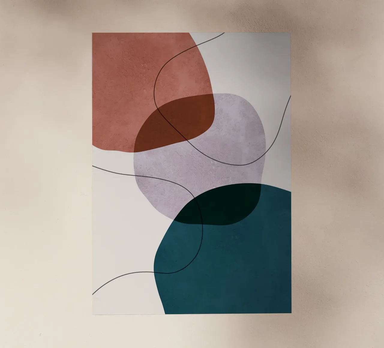 forme astratte sovrapposte forme geometriche linee curve pellicola backlit da Patrick M Gerber