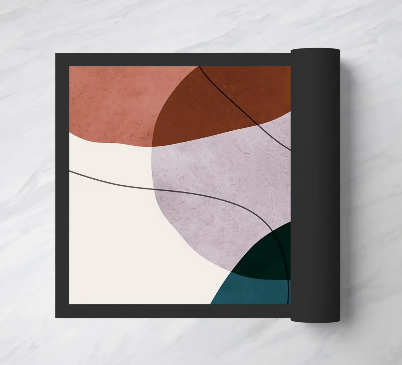 forme astratte sovrapposte forme geometriche linee curve zerbino da Patrick M Gerber
