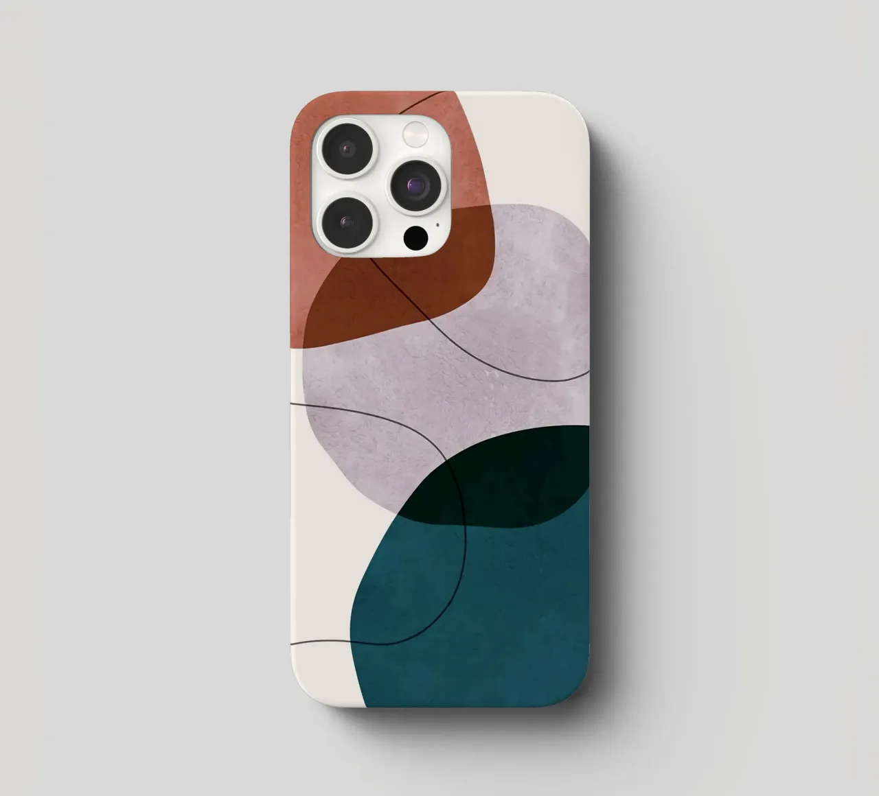 forme astratte sovrapposte forme geometriche linee curve cover iphone da Patrick M Gerber