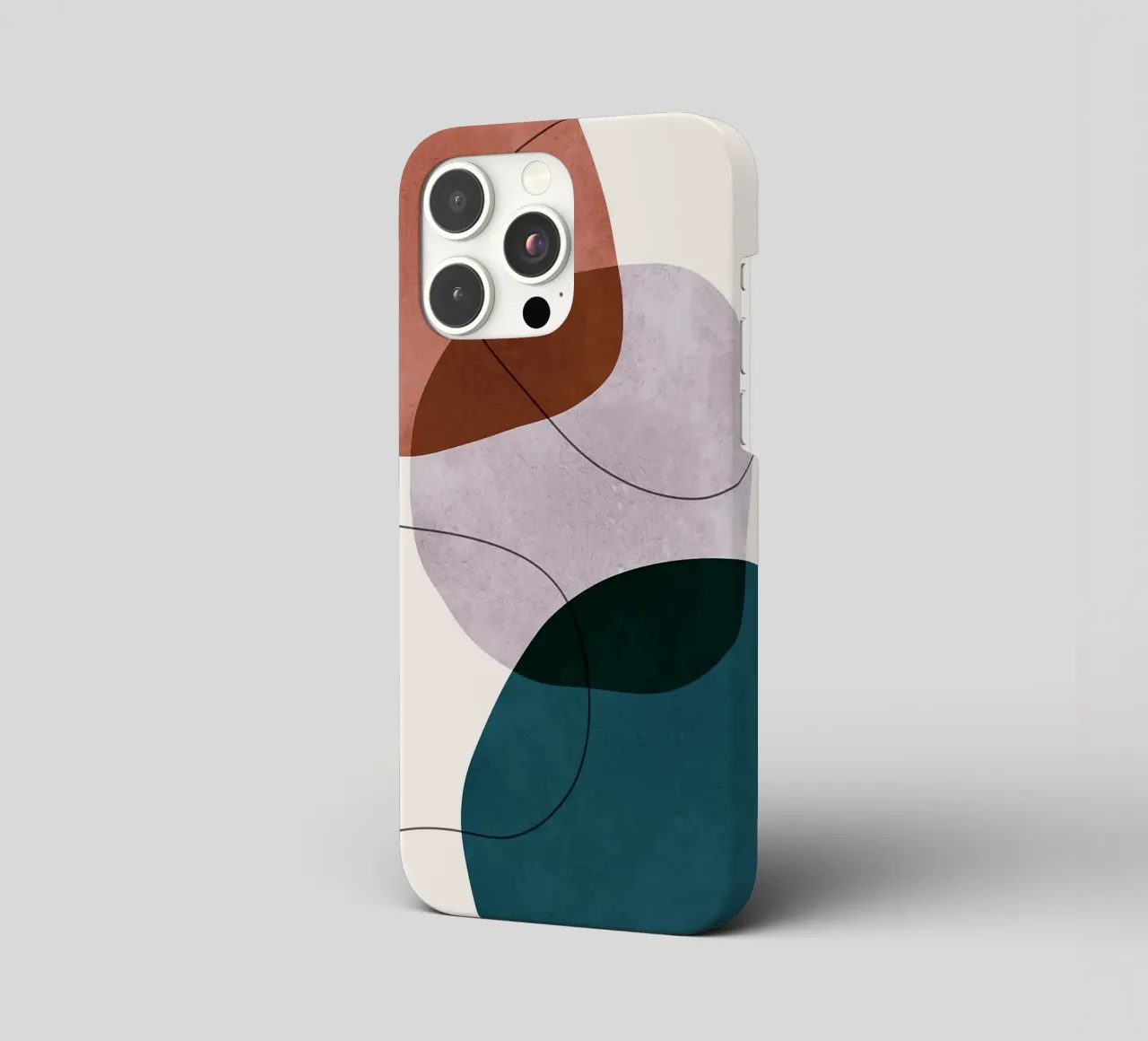 forme astratte sovrapposte forme geometriche linee curve cover iphone da Patrick M Gerber
