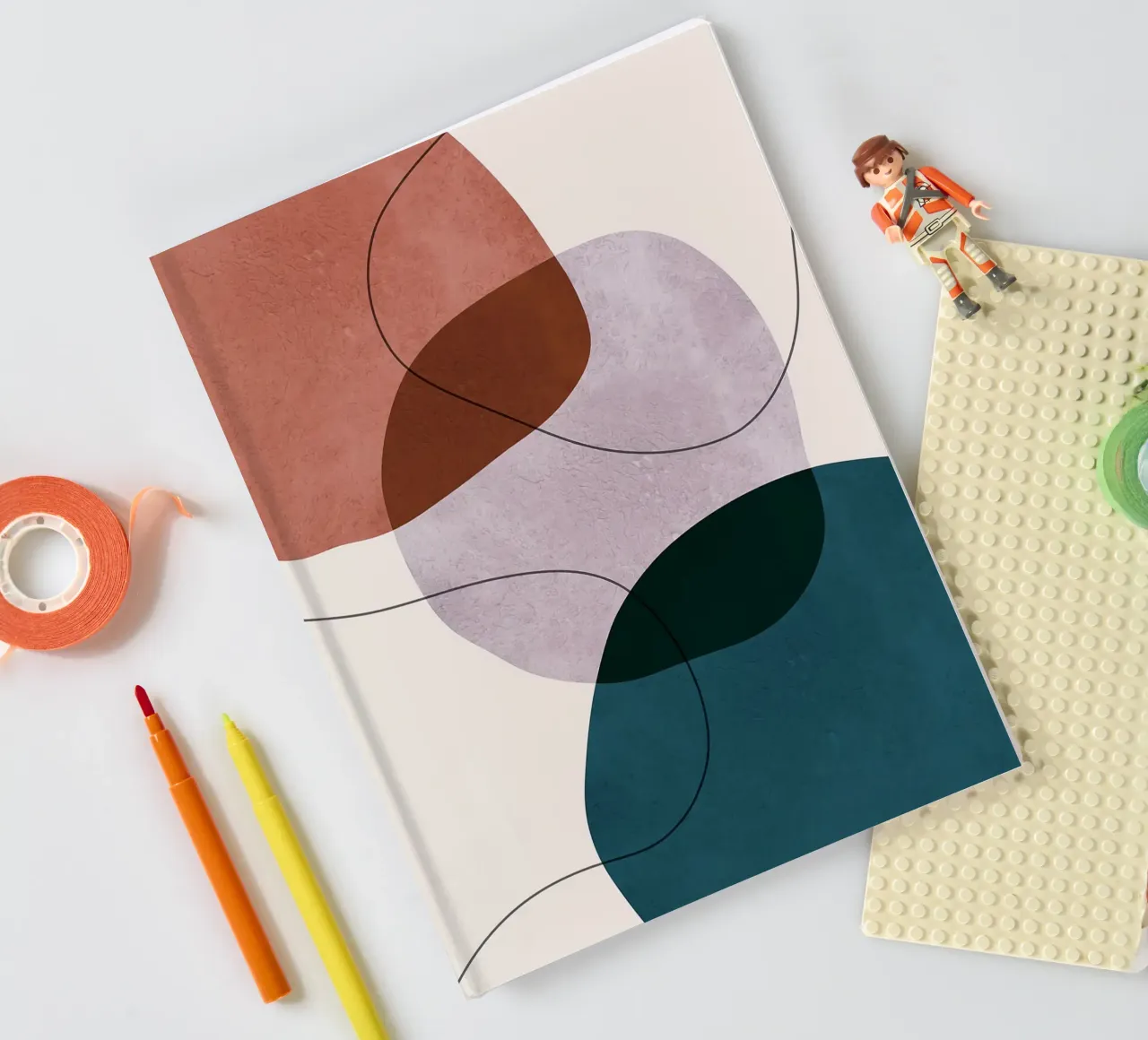 forme astratte sovrapposte forme geometriche linee curve diario da Patrick M Gerber