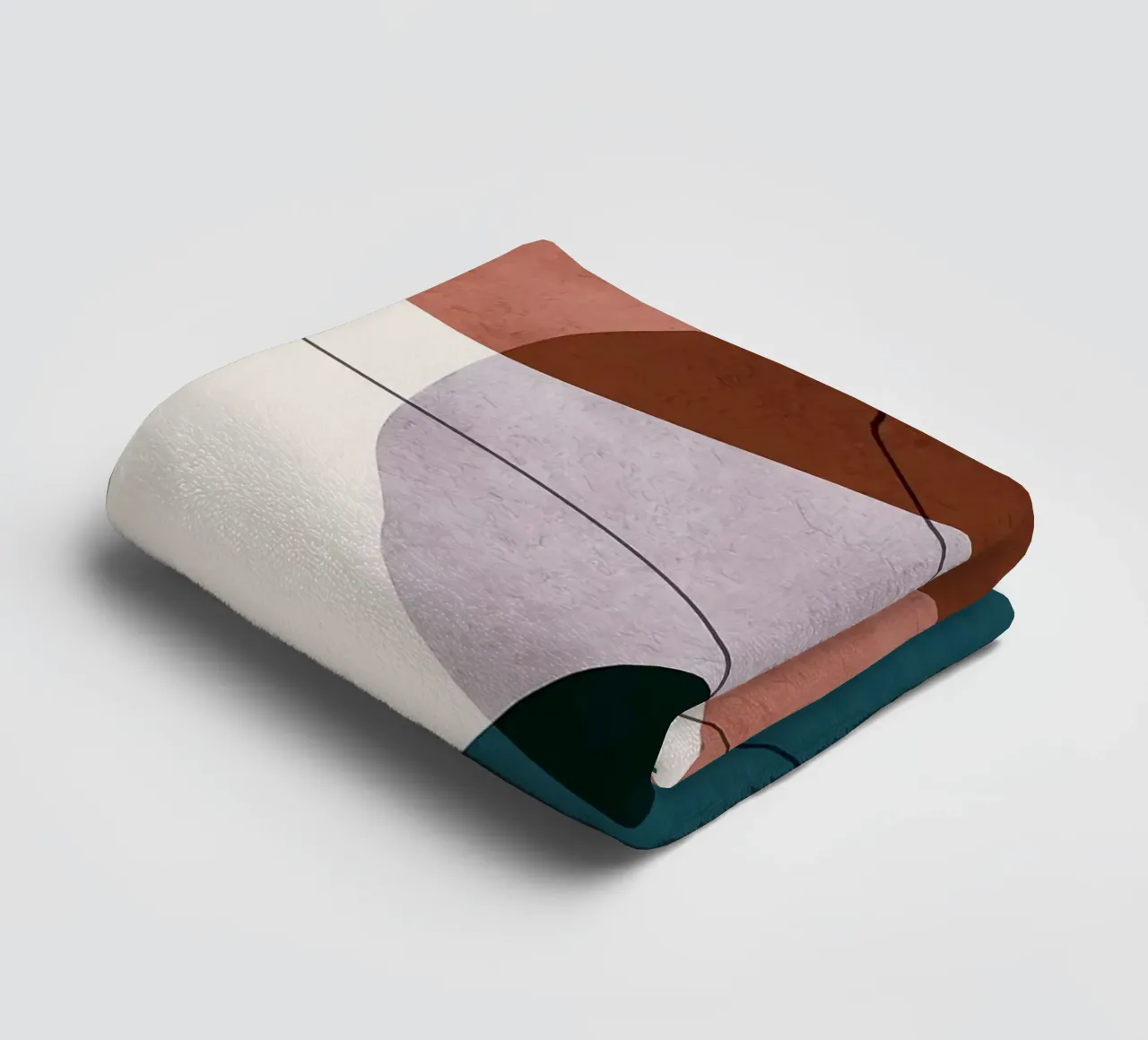 forme astratte sovrapposte forme geometriche linee curve asciugamano da bagno da Patrick M Gerber