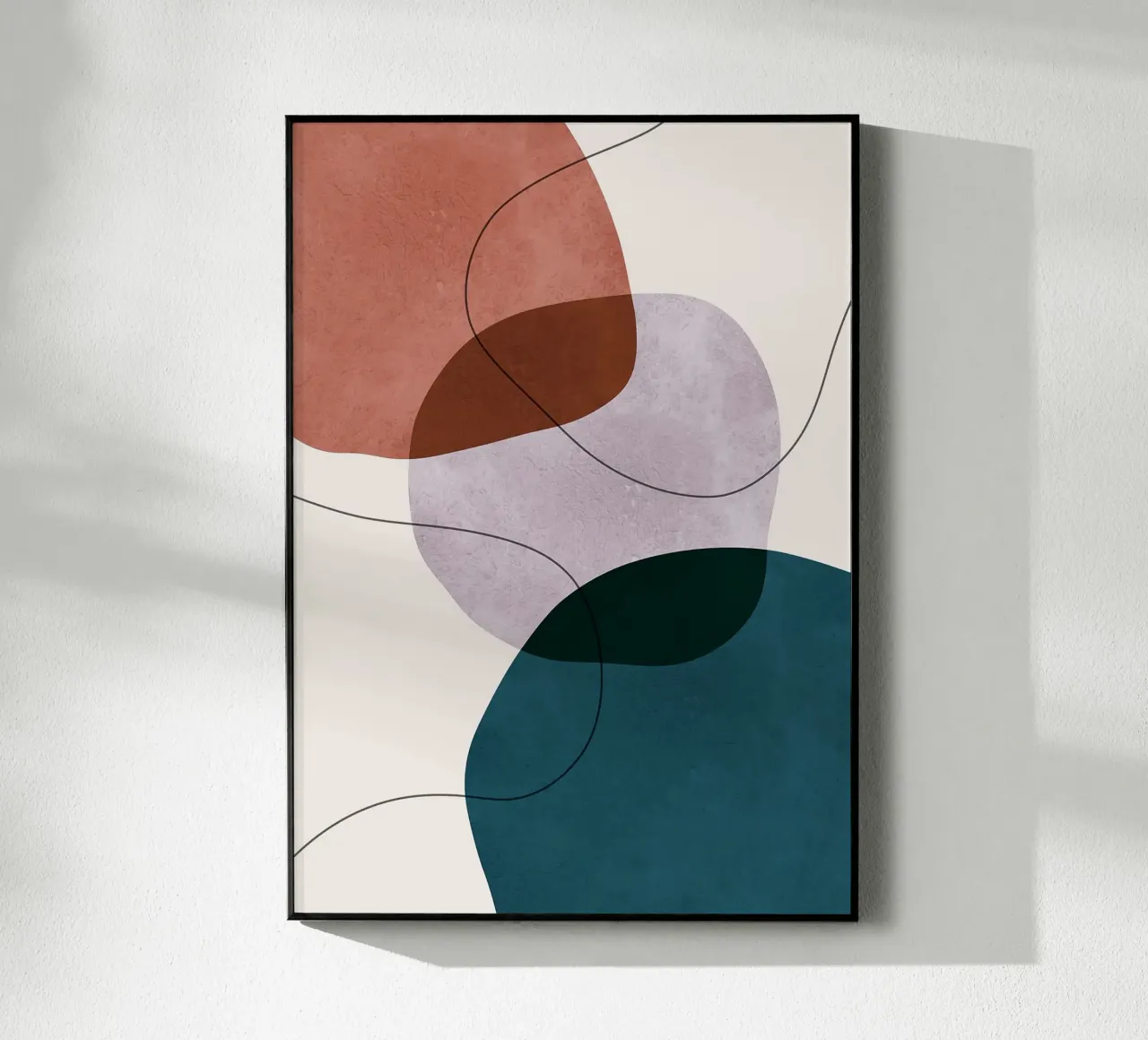 forme astratte sovrapposte forme geometriche linee curve plexiglass da Patrick M Gerber