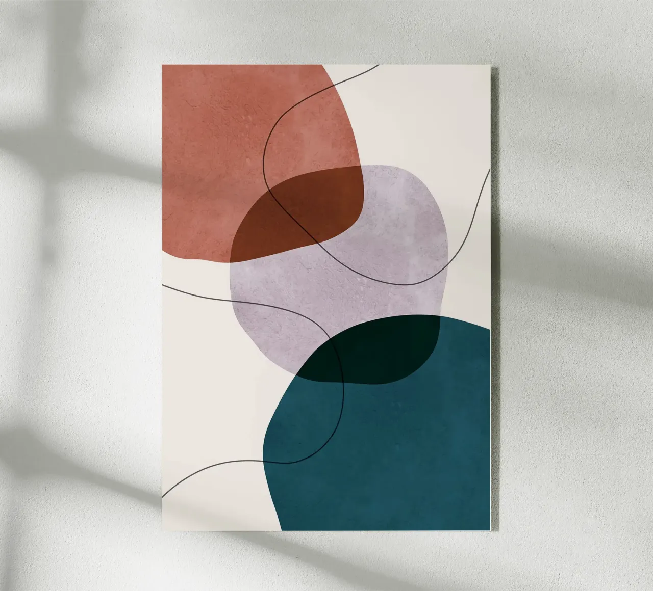 forme astratte sovrapposte forme geometriche linee curve plexiglass da Patrick M Gerber