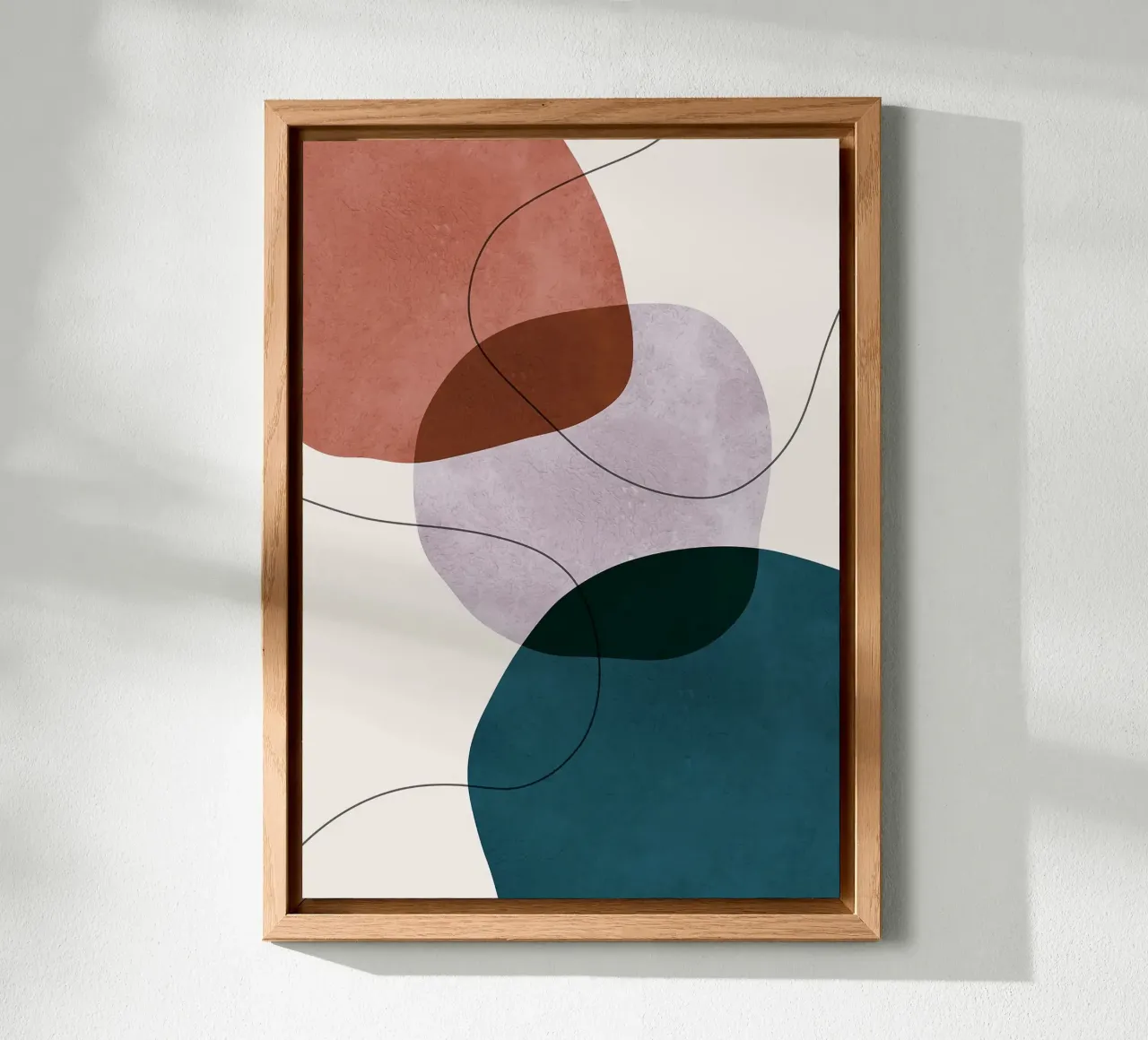 forme astratte sovrapposte forme geometriche linee curve alluminio dibond da Patrick M Gerber