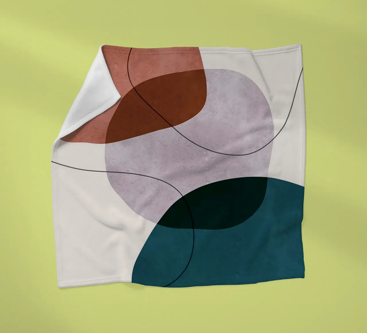 forme astratte sovrapposte forme geometriche linee curve coperta in pile da Patrick M Gerber