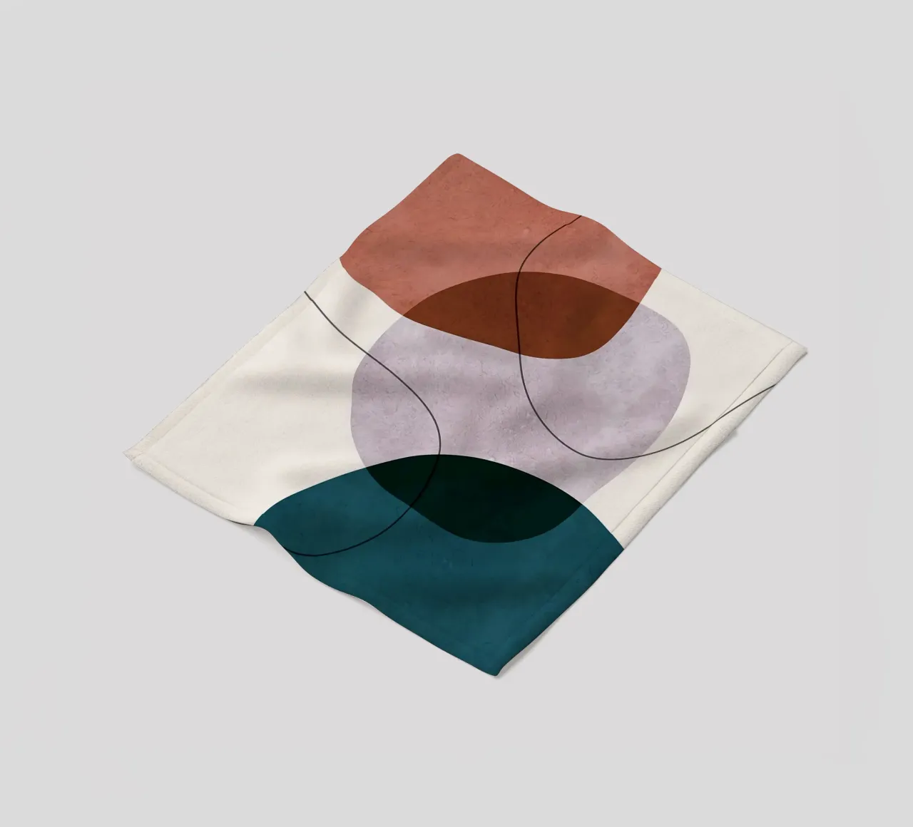 forme astratte sovrapposte forme geometriche linee curve coperta in pile da Patrick M Gerber