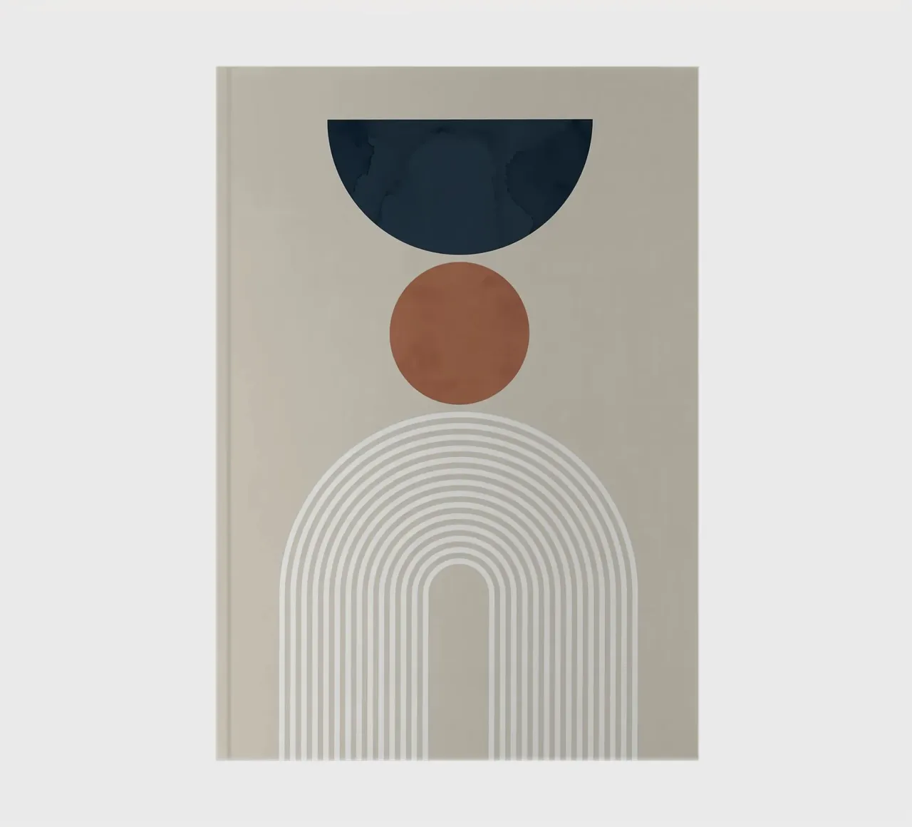 geometric shapes semicircle circle arch overlapping shapes notebook by Patrick M Gerber