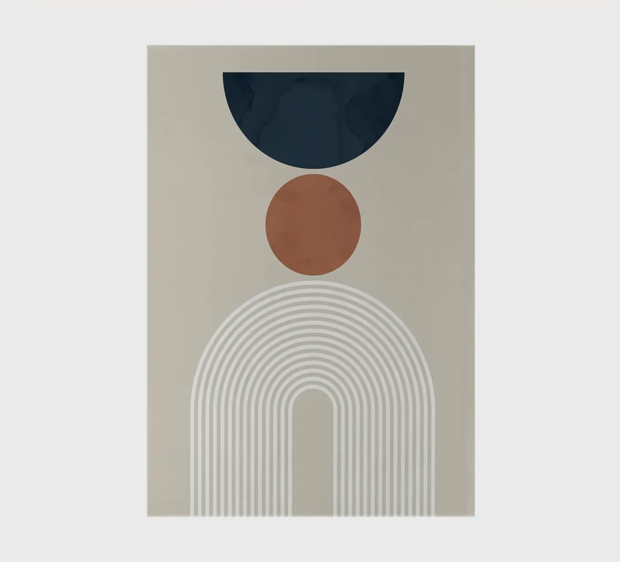 geometric shapes semicircle circle arch overlapping shapes notebook by Patrick M Gerber