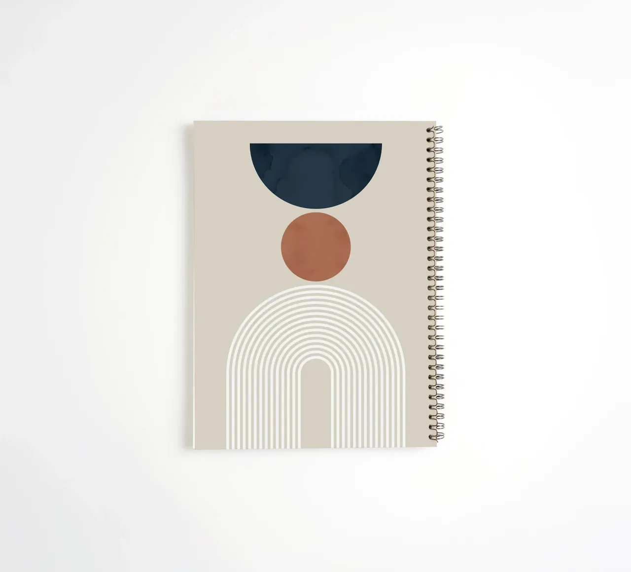 geometric shapes semicircle circle arch overlapping shapes spiral notebook by Patrick M Gerber