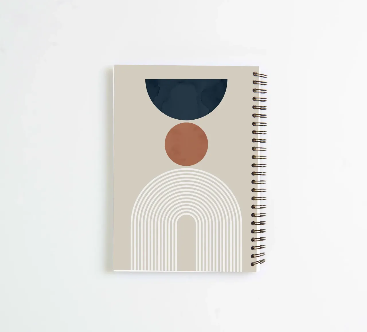 geometric shapes semicircle circle arch overlapping shapes spiral notebook by Patrick M Gerber