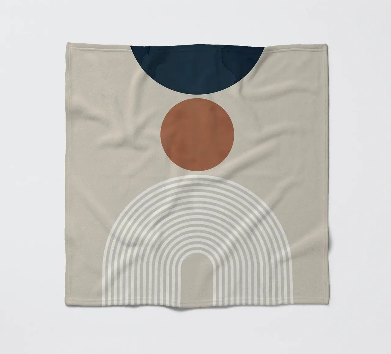 forme geometriche semicerchio cerchio arco forme sovrapposte coperta in pile da Patrick M Gerber