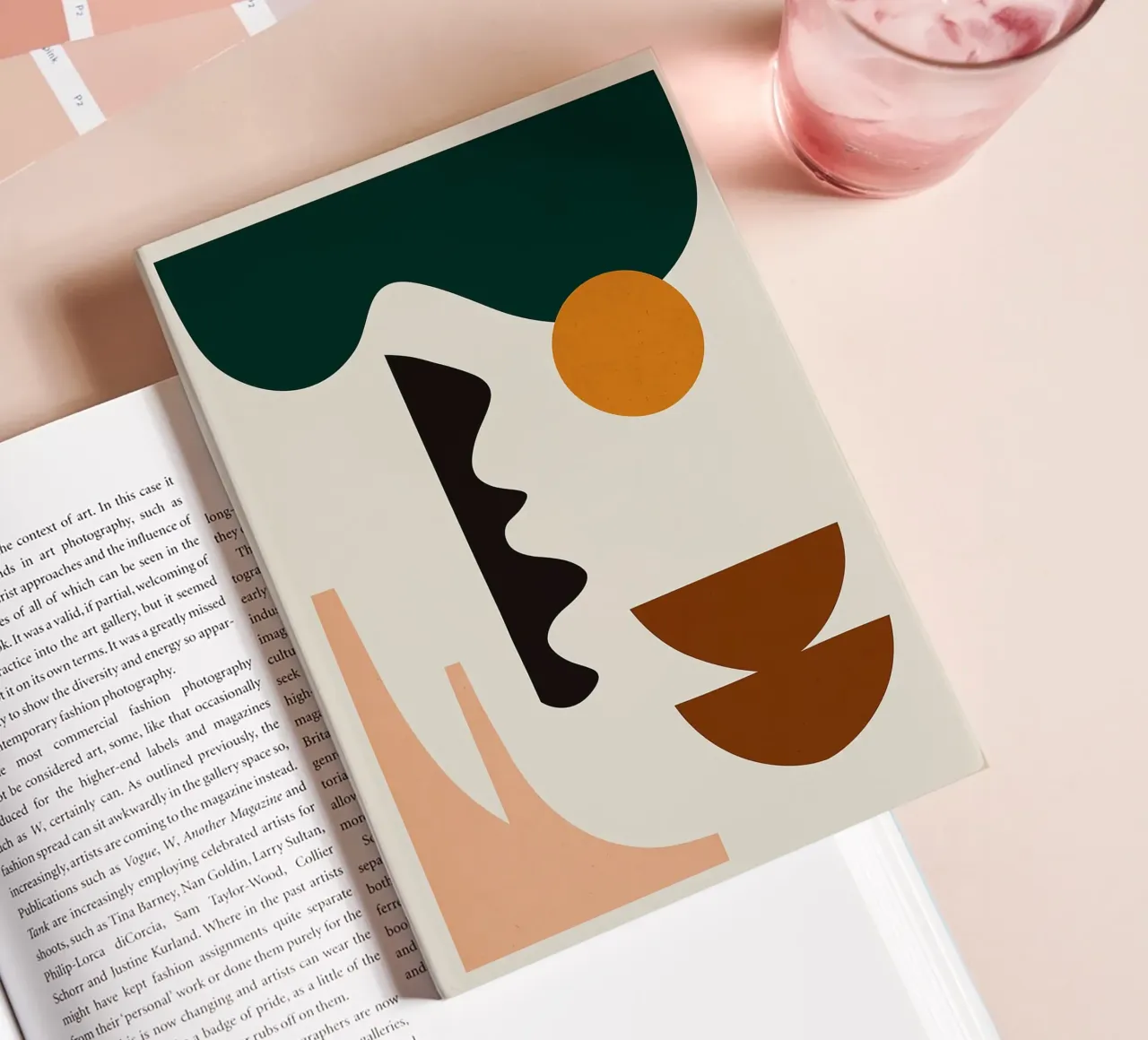 abstract shapes circle semicircle wave zigzag notebook by Patrick M Gerber