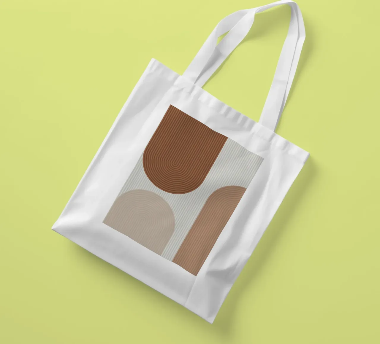 archi strisce linee verticali forme geometriche linee curve borsa in juta da Patrick M Gerber
