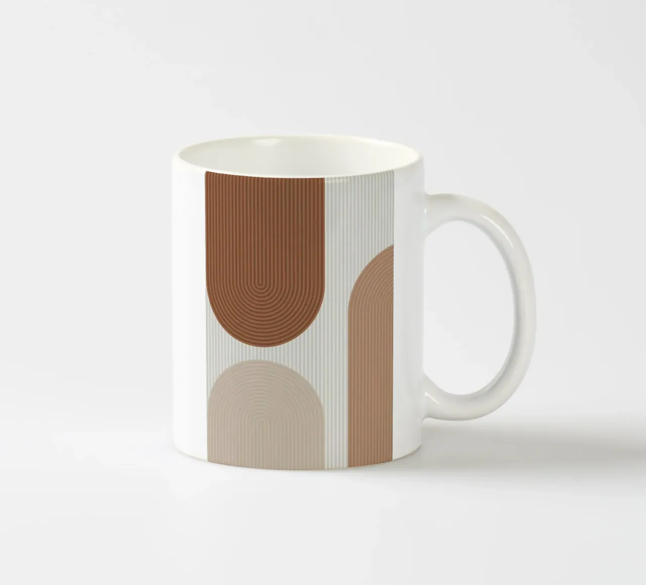 archi strisce linee verticali forme geometriche linee curve tazza in ceramica da Patrick M Gerber