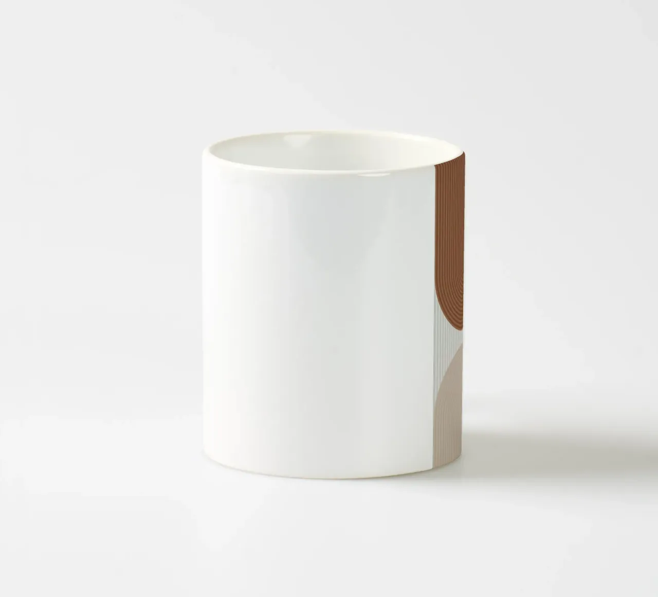 archi strisce linee verticali forme geometriche linee curve tazza in ceramica da Patrick M Gerber