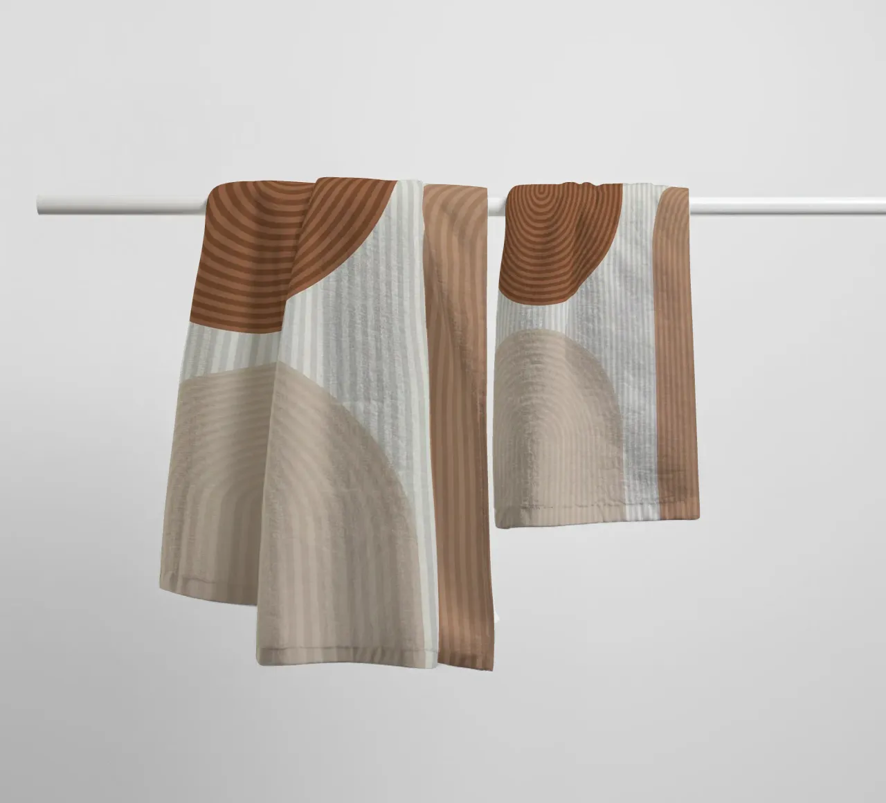 archi strisce linee verticali forme geometriche linee curve asciugamano da bagno da Patrick M Gerber