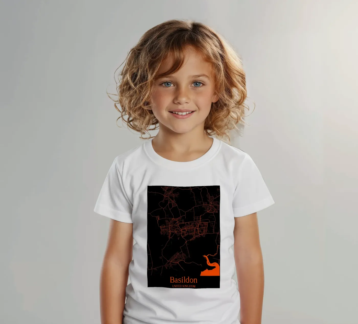 Basildon t-shirt bambini da MiMap