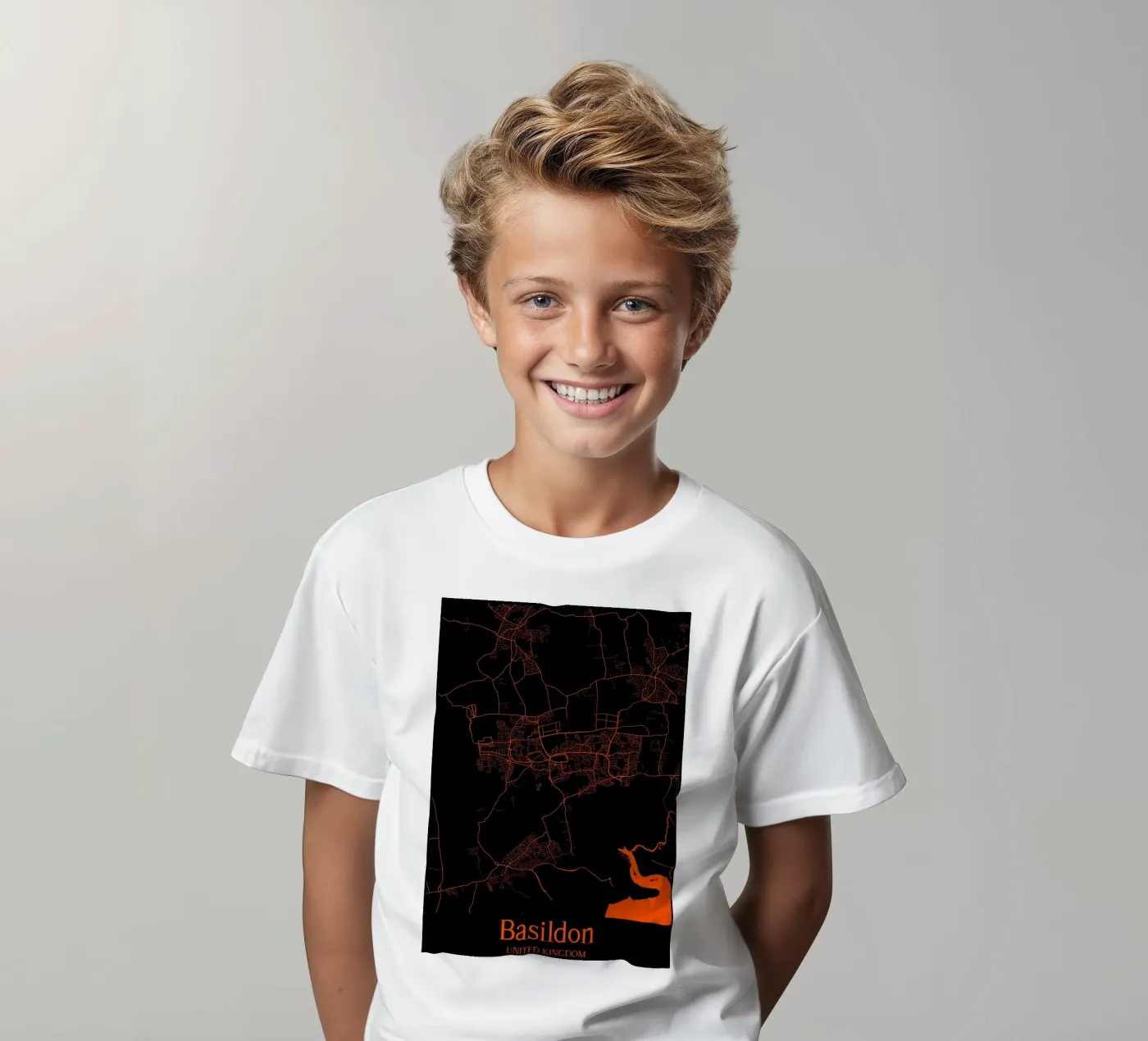 Basildon t-shirt bambini da MiMap