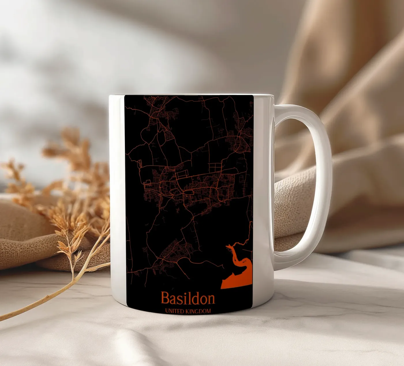 Basildon ceramic mug by MiMap