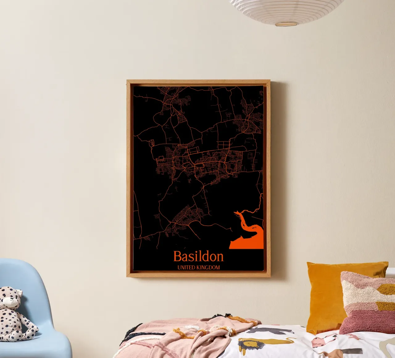 Basildon tela con Cornice a cassetta da MiMap