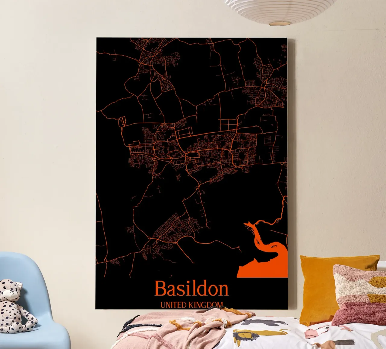 Basildon tela con Cornice a cassetta da MiMap