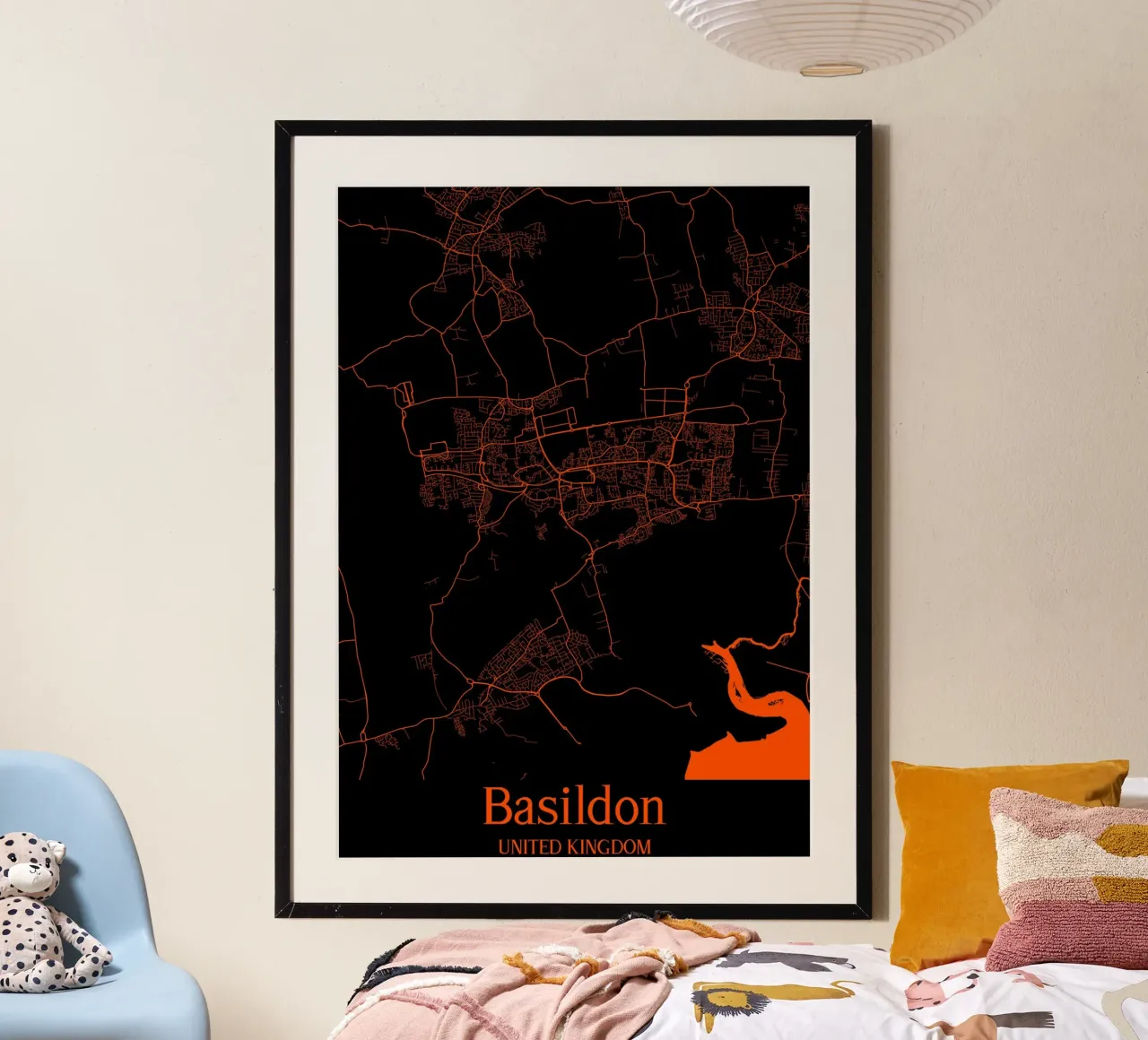 Basildon poster con telaio in plastica da MiMap