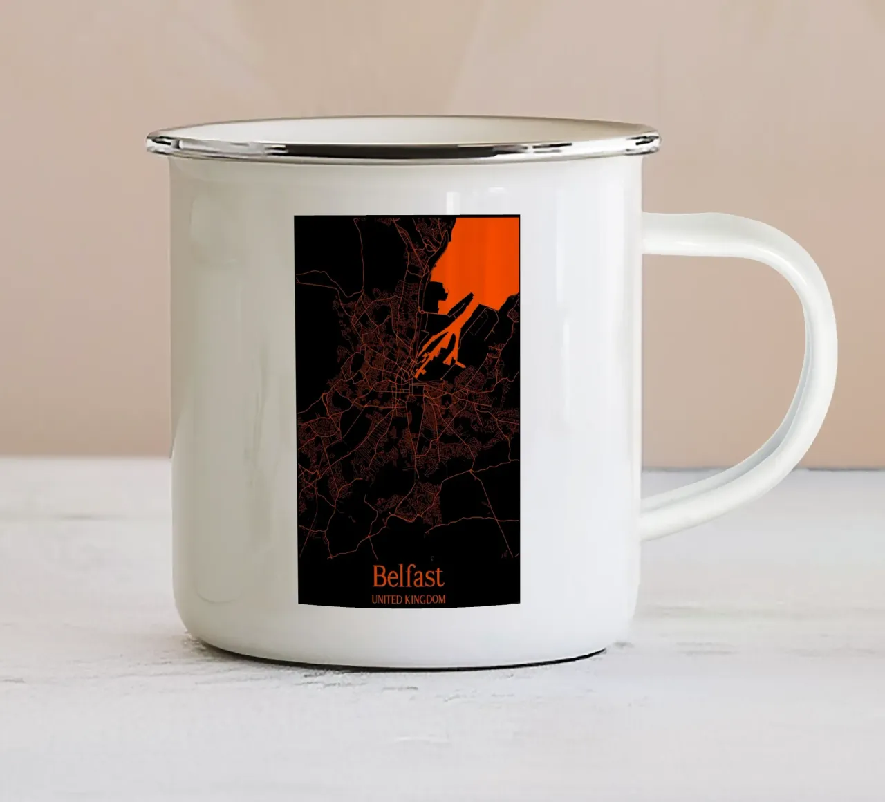 Belfast tazza in smalto da MiMap