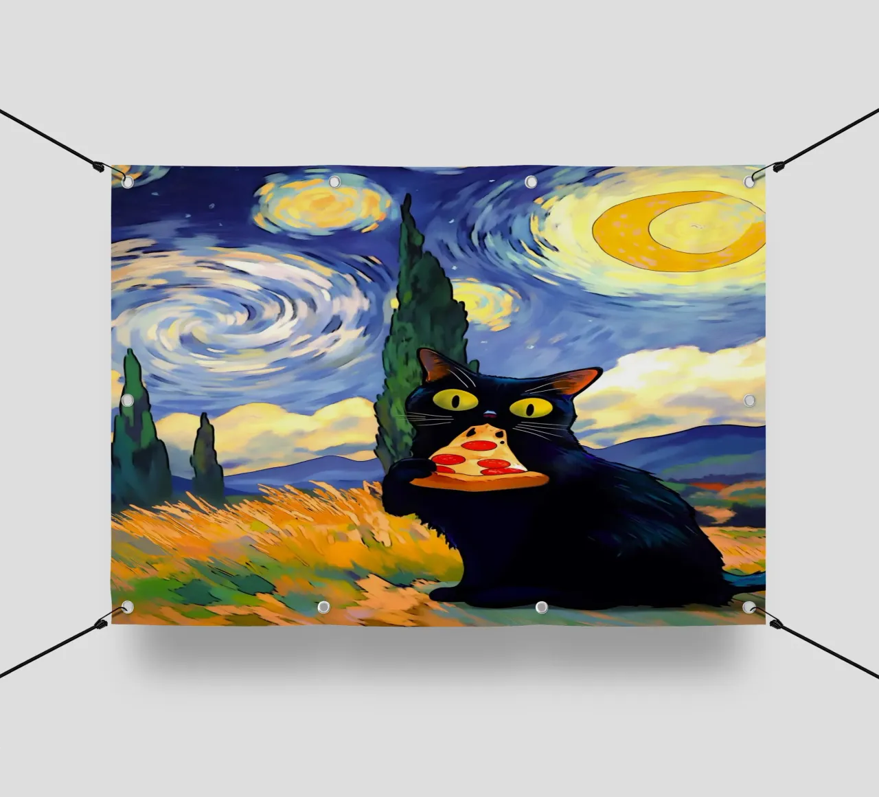 Pizza Cat telo in pvc da Stellar Creative