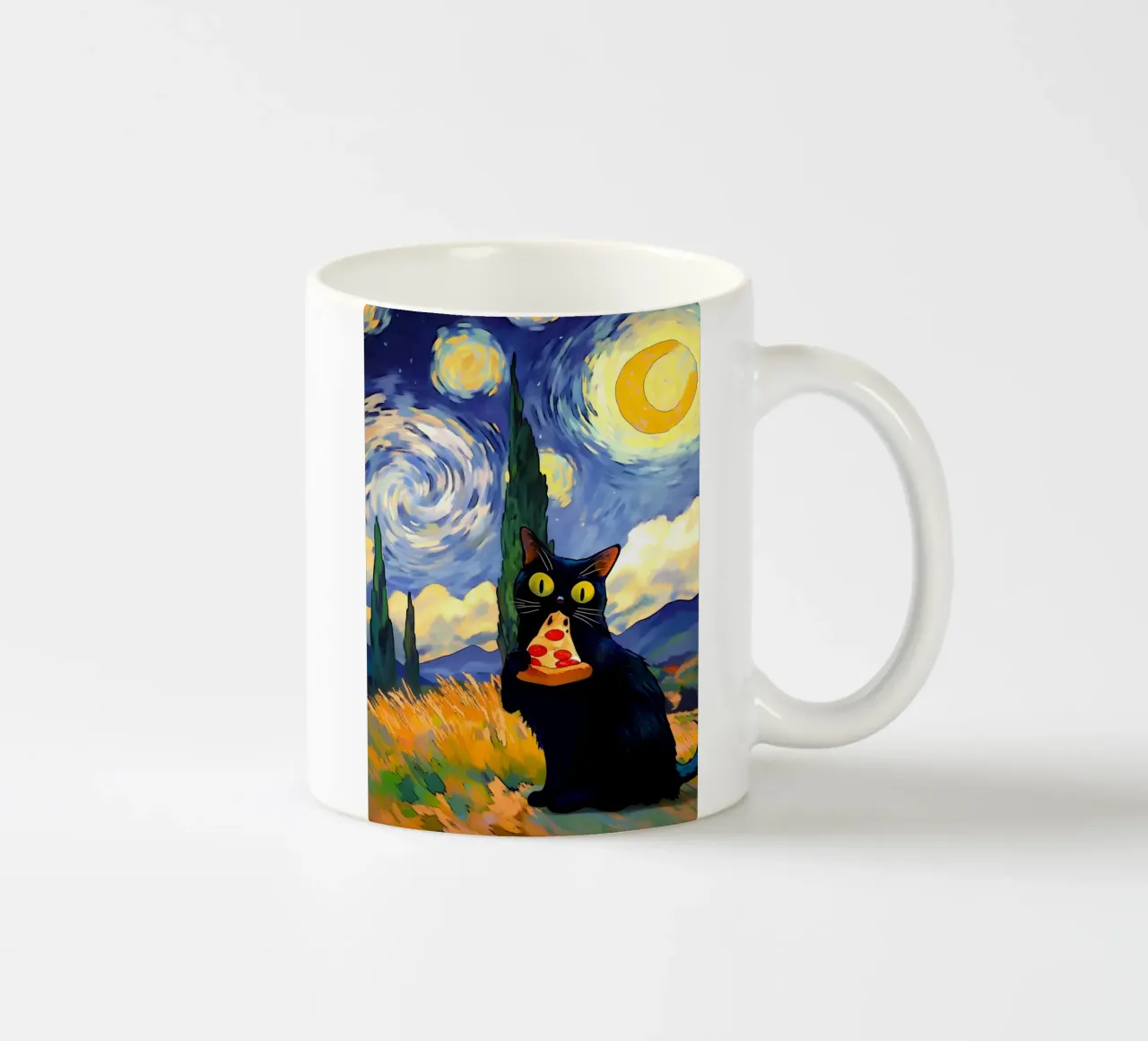 Pizza Cat tazza in ceramica da Stellar Creative