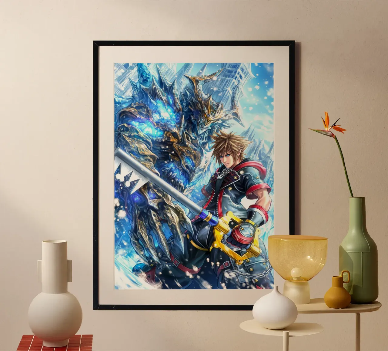 Sora Kingdom Hearts poster da Stellar Creative