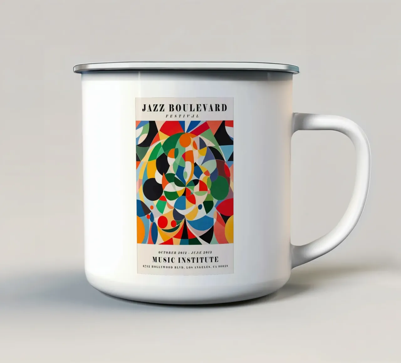 Jazz Boulevard tazza in smalto da cosmos studio