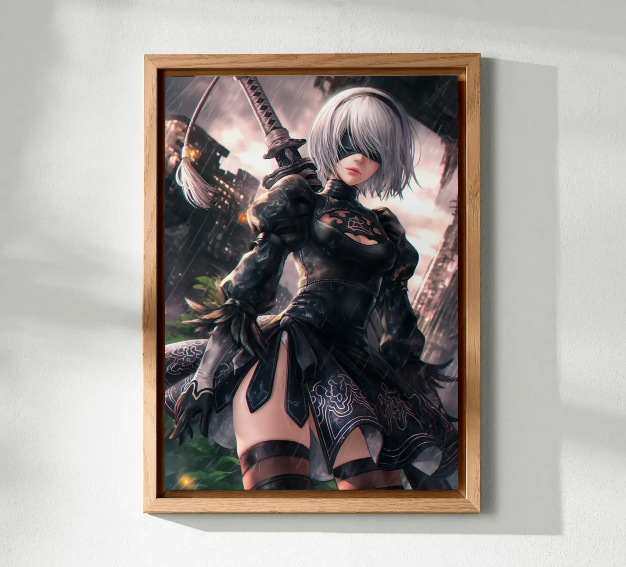 2B Nier Automata alluminio dibond da Fleur de Lys