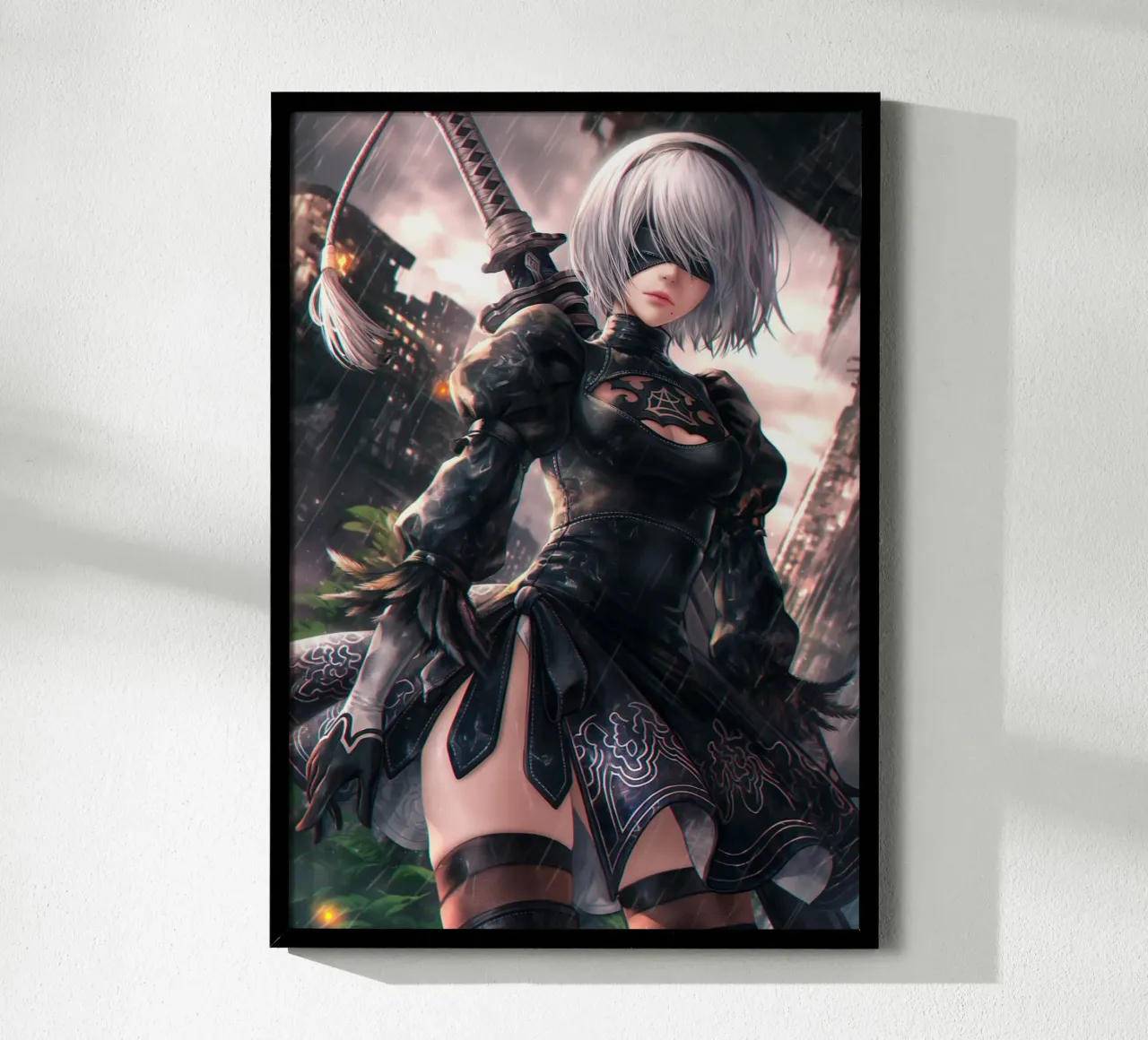 2B Nier Automata poster con telaio in plastica da Fleur de Lys