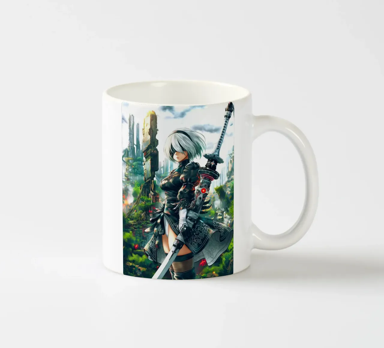 2B Nier Automata tazza in ceramica da Fleur de Lys