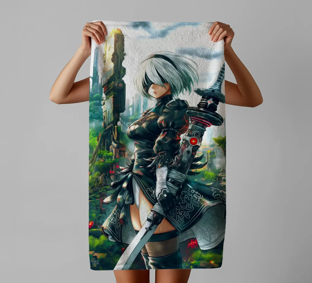 2B Nier Automata asciugamano da bagno da Fleur de Lys
