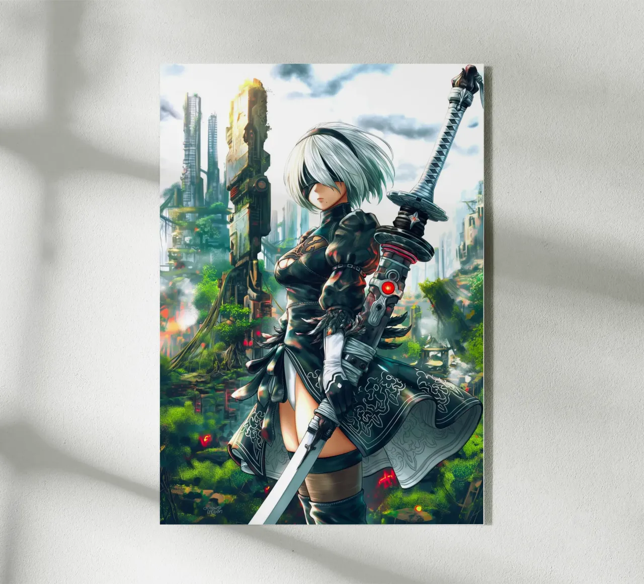 2B Nier Automata plexiglass da Fleur de Lys