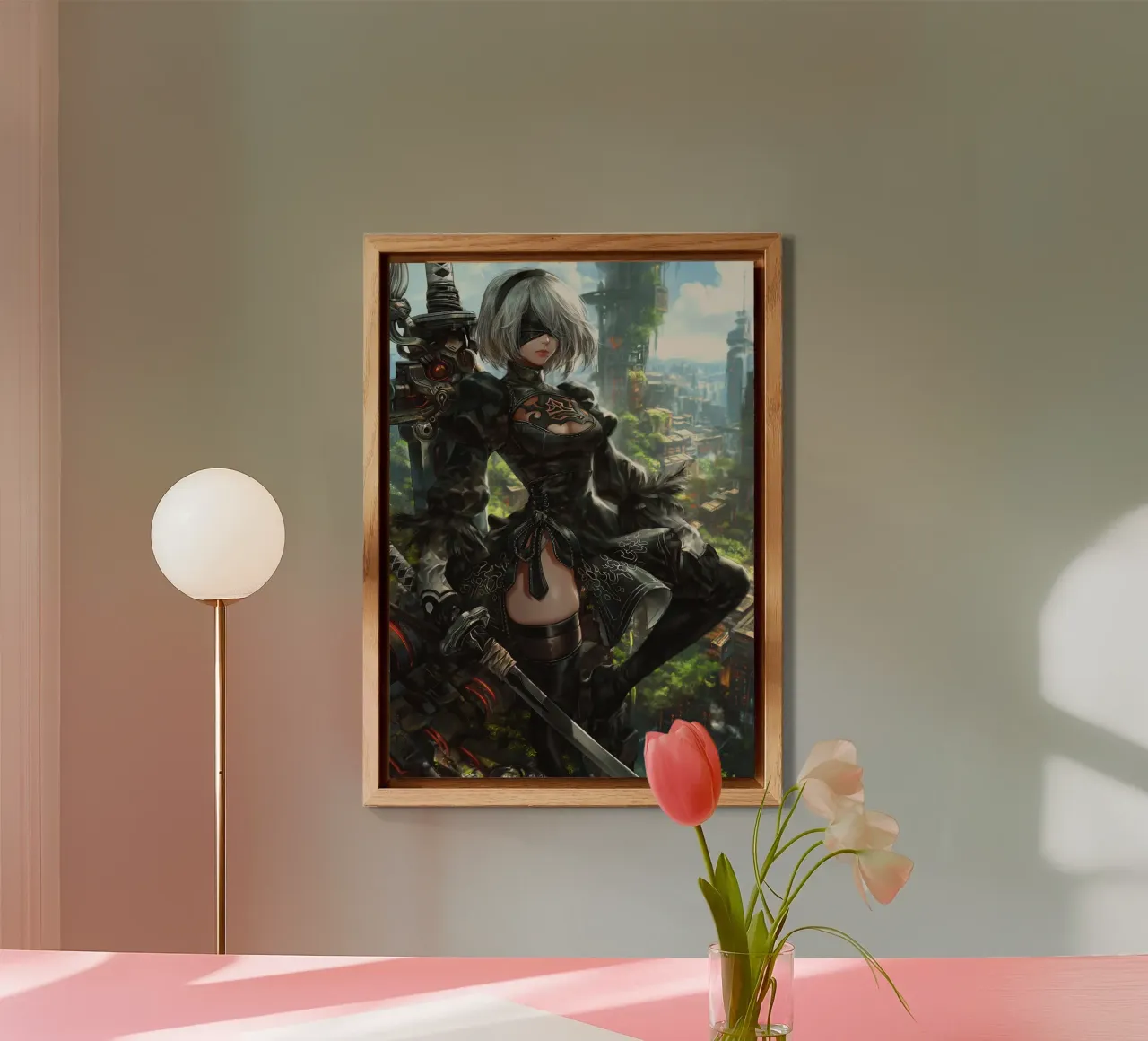 2B Nier Automata alluminio dibond da Fleur de Lys