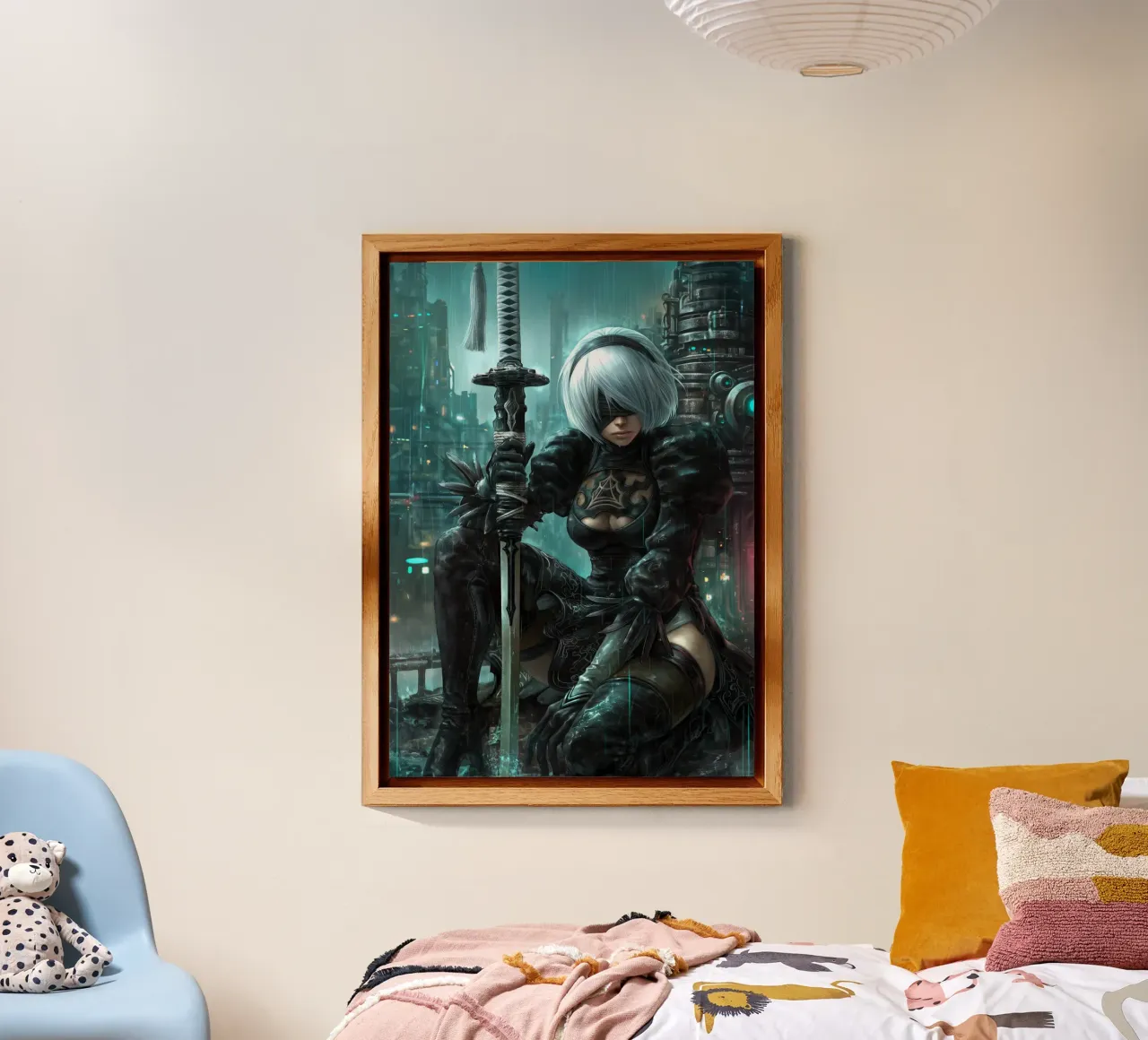 2B Nier Automata alluminio dibond da Fleur de Lys