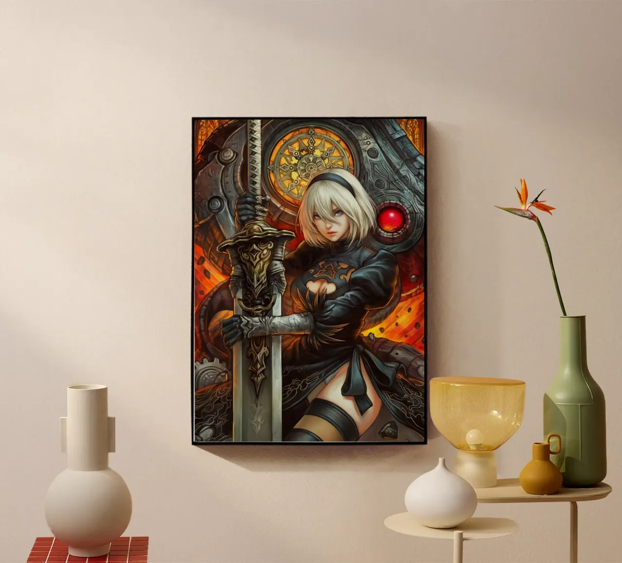 2B Nier Automata plexiglass da Fleur de Lys