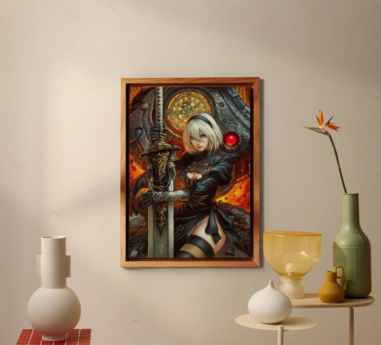 2B Nier Automata alluminio dibond da Fleur de Lys