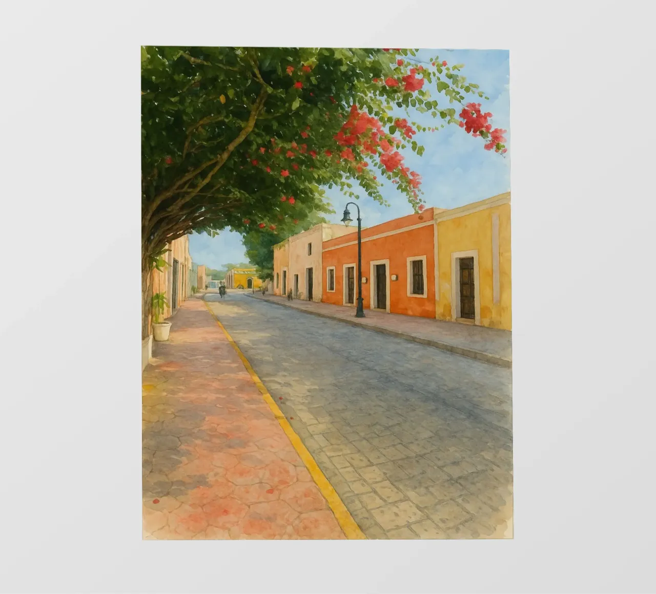 Valladolid Messico, strade del Messico telo in pvc da Ramcdc